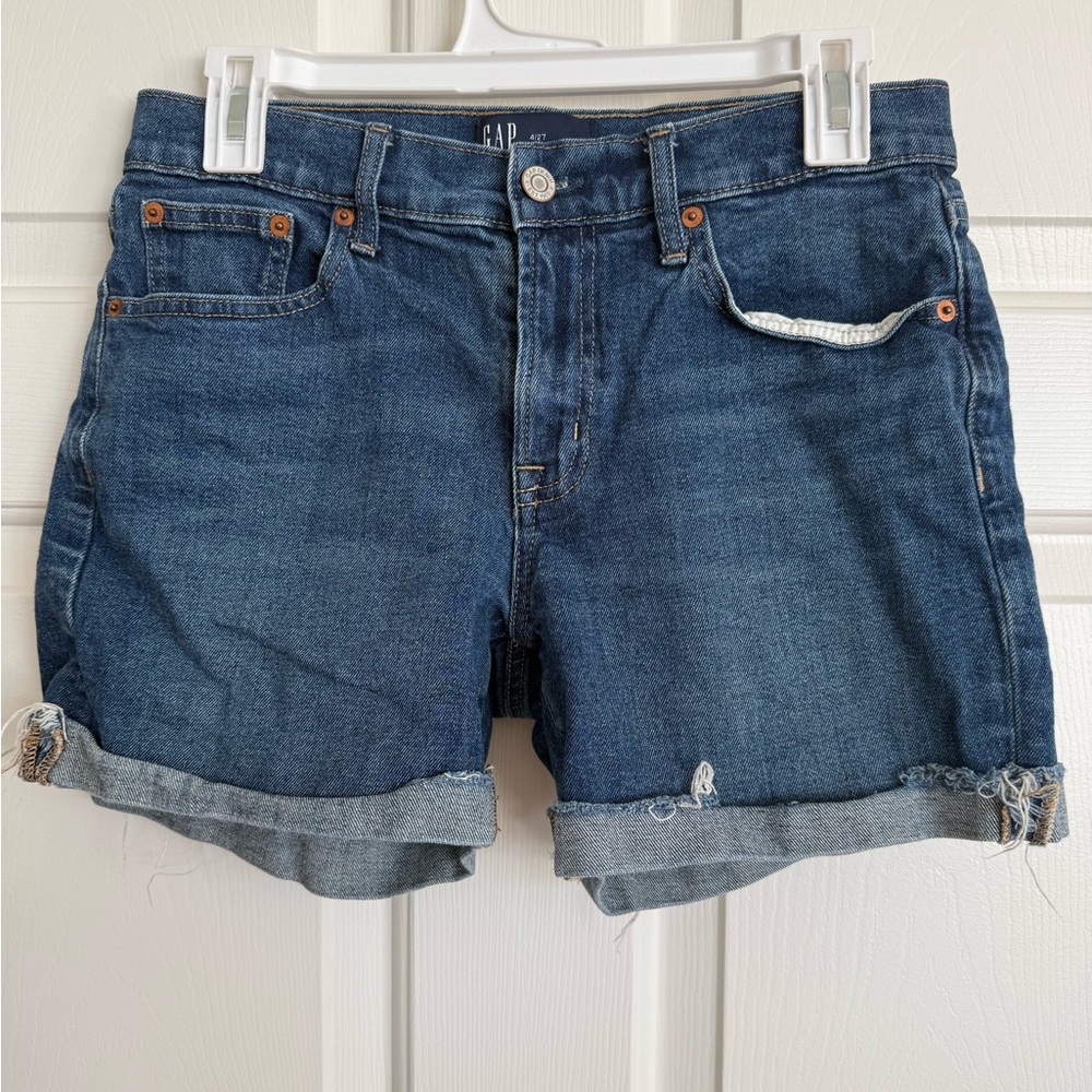 GAP Women's Dark Blue Jean Shorts